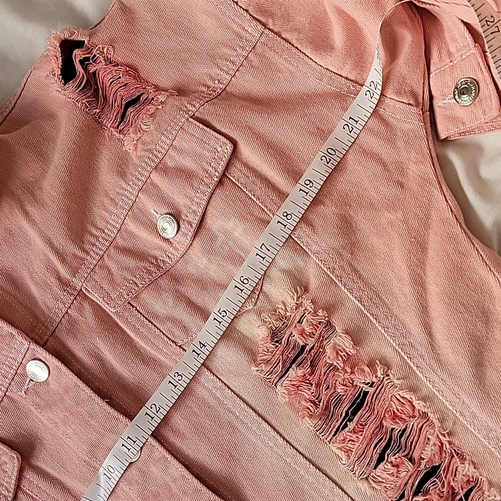 Ank Rouge pink denim Jacket - Picture 9 of 10
